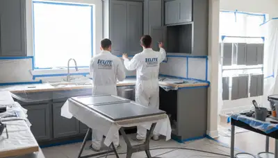Cabinet painting in Tacoma, WA for durable, moisture-resistant kitchen finishes
