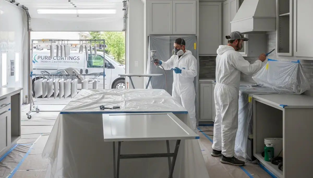 Tacoma, WA cabinet painting by Tacoma Paint Pros for durable, moisture-resistant kitchen finishes