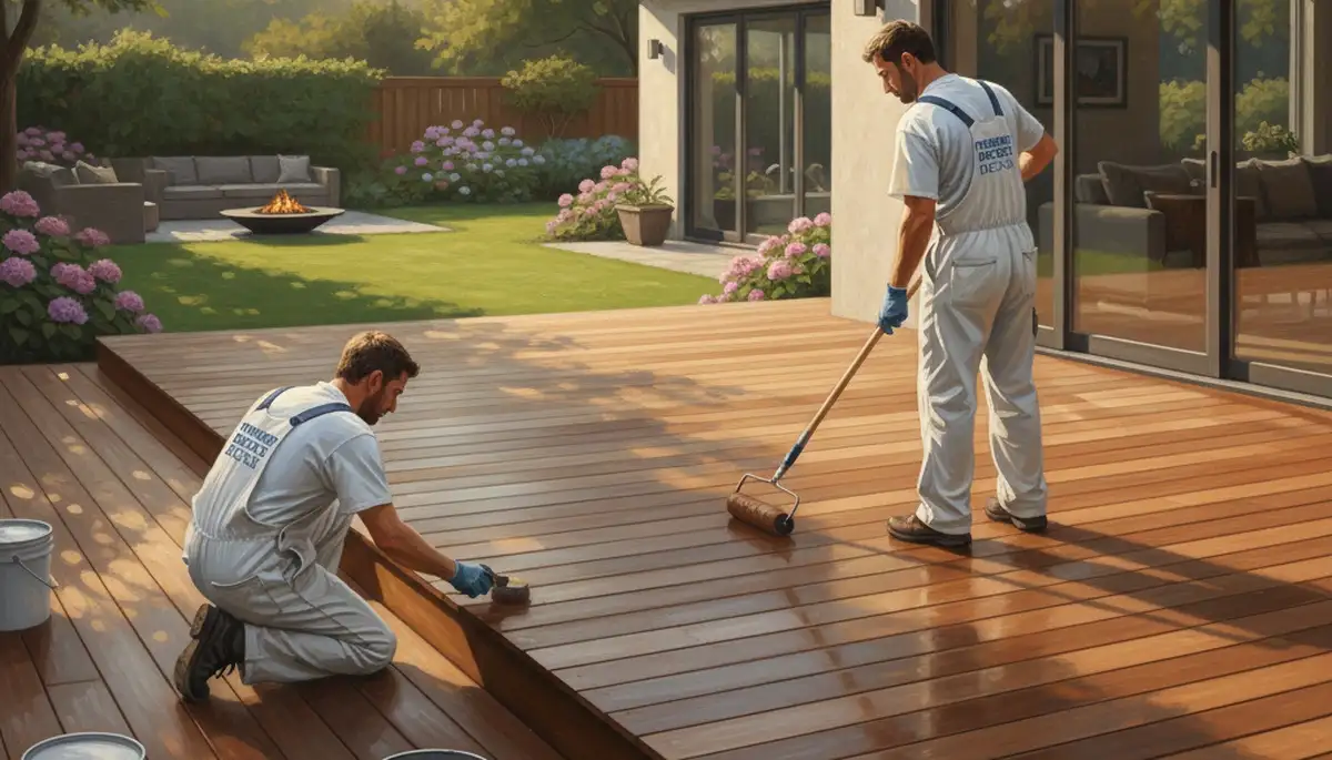 Deck painting service in Tacoma, WA for weather-resistant wood deck coating and curb appeal