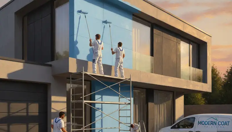 Tacoma, WA painters applying exterior house paint with durable, climate-ready coatings
