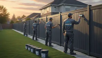 Fence painting service in Tacoma, WA for weatherproof wood protection and curb appeal