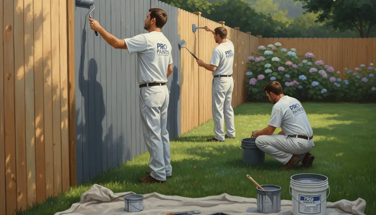 Fence painting service in Tacoma, WA protecting wood from rain, mold, and fading