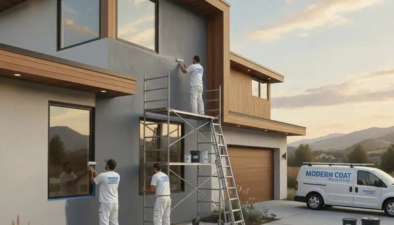 Tacoma, WA house painters applying exterior paint for lasting home protection