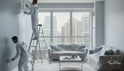 Tacoma, WA painters refreshing interior walls with careful prep for a clean, professional finish