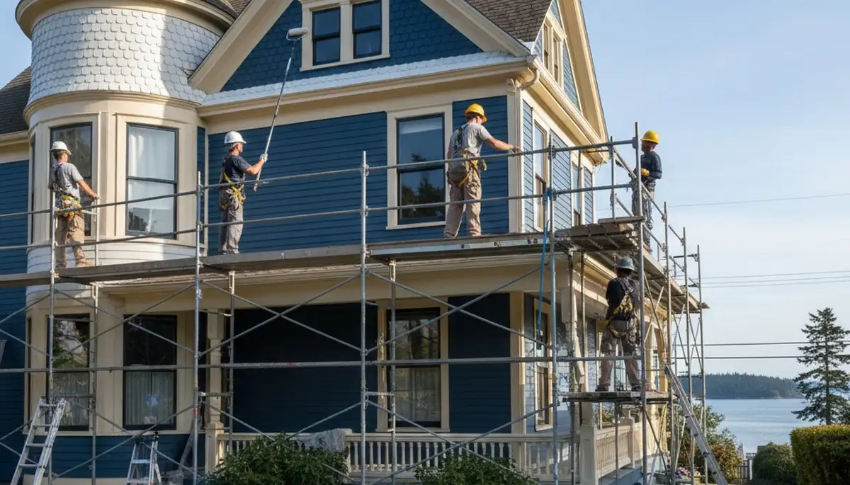 Professional house painter serving Tacoma, WA for residential interior and exterior painting services